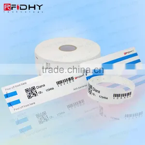 RFID Paper Bracelet Thermal Wristbands for Hospital thumbnail-1