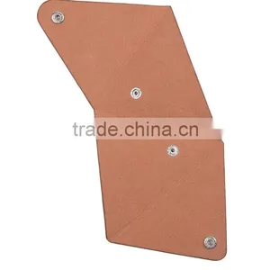 Brown Mini Leather Coin Purse Wallet With Triangle Shape for Laldies thumbnail-6