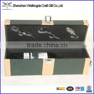 2015 Handmade High Quality Leather Box for Wine Glasses thumbnail-1