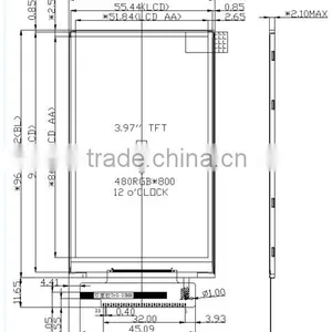 High Definition and High Brightness RGB 16-BIT 4 Inch Tft Lcd Touch Screen Module thumbnail-6