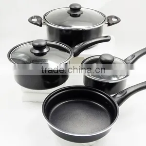 Forged Aluminum Imitation Nonstick Coating Pressed Aluminum Casserole Hot Pot Cheap Price thumbnail-6
