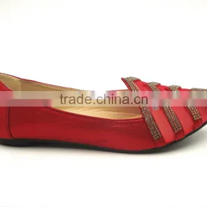 2016 Hot Sell Popular Comfortable Diamond Flat Shoes Women Shoes in Stock thumbnail-3