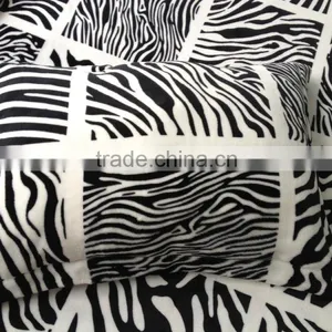 2015 New Design 3 Pcs Set 100% Polyester Flannel Zebra Skin Printed Pattern thumbnail-2