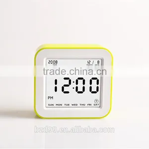 New Design Promotional Smart Digital Rotation Control Functions Auto ISO Night Light Bedside Electric Desk Calendar Clock thumbnail-2