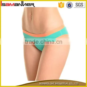 Colorful Low Waist 100% Cotton Ladies Women Sexy Erkek c String Tanga thumbnail-1