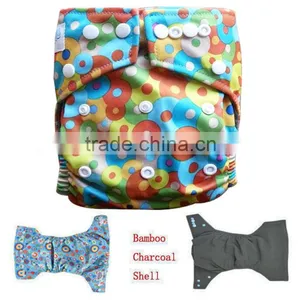 Naturally Cloth Diaper Inserts 5 Layer Charcoal Bamboo Reusable Liners for Cloth Diapers thumbnail-5