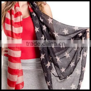 2014 American Flag Print Infinity Scarf Great Accessory for Your Outfit--Black Friday thumbnail-2