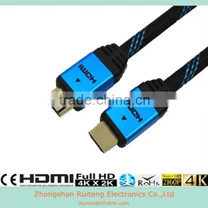 Blue V2.0 Hdmi Cable With Ethernet and Gold Connector Support 3D and 4k thumbnail-1