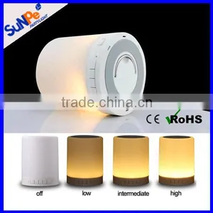 2016 LED Portable Cylinder Bluetooth Speaker Wireless Lamp With Certificate thumbnail-1