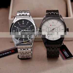 Charmful 3 Eyes Sport & CURREN Brand Clocks Men Sports Watch With Calendar thumbnail-6