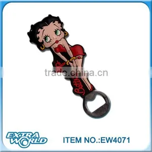 Custom Lady Shape Soft Pvc Wine Bottle Opener thumbnail-1