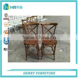 Beech Wood Cross Back Vineyard Chair For Dining Chair thumbnail-4