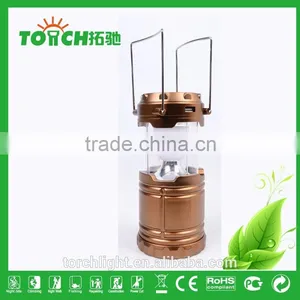 Solar Rechargeable Camp Light Use 3*AA Battery Tent Lamp Flashlight Manufacturer Plastic Emergency Led Lantern Camping Light thumbnail-1