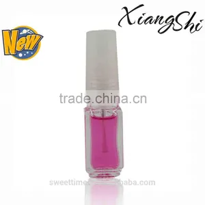 5ml Mini Square Shape Glass Nail Polish Bottle With Screw Cap and Brush thumbnail-1
