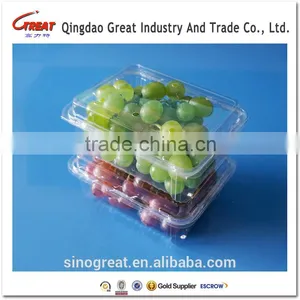 Good Quality Disposible Plastic Food PET Tray/strawberry/blueberry Clamshell Tray thumbnail-2