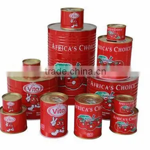 Canned Foods Wholesale,70G-3000G Canned Tomato Paste, Brix: 28-30% thumbnail-1