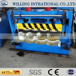 Colored Glazed Color Roofhigh Speed Tile Forming Machine thumbnail-1