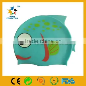 Upmarket Fashionable pu Swimming Cap,cartoon Printing Swimming Cap for Kids,women Waterproof Swim Caps thumbnail-1