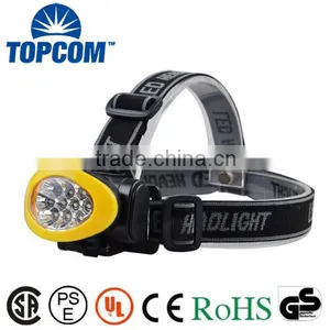 Promotional Super Bright Light Cheap 10 LED Headlamp thumbnail-1