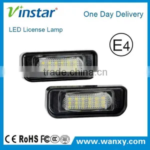 E-mark Super Brightness LED License Plate Lamp for W220 Led Number Plate Lights for Mercedes W220 S-CLASS 1999-2005 thumbnail-1