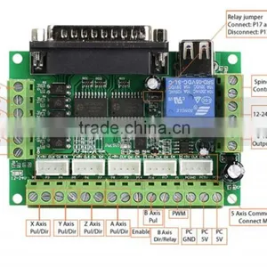 CNC 5 Axis Breakout Board For Stepper Driver Controller Mach3 for DIY Project thumbnail-3