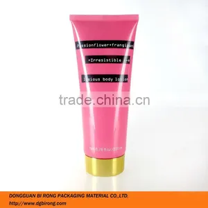 Pearlized Red Plastic Body Lotion Tube thumbnail-1