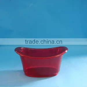Popular Design Mini Plastic Bathtub, Red Colour Mini Bathtub Shape Container thumbnail-1