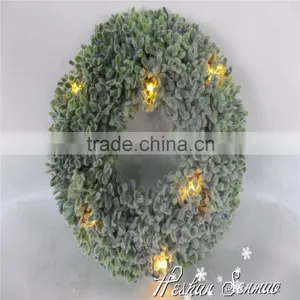 Wall Decoration Artificial Led Topiary Wreath With Battery thumbnail-1