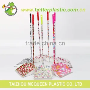 High Quality Factory New Household Cheap Plastic PP Dustpan With Long Handle thumbnail-1