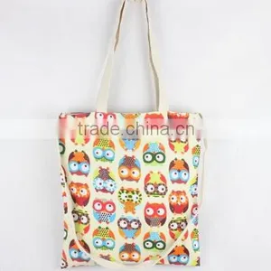 Large Dual-purpose Cute Cartoon Canvas Printed Tote Bag thumbnail-3