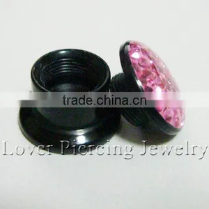 Epoxy Covering Design Acrylic Ear Plug Piercing Custom Flesh Tunnel Plugs [FC-900] thumbnail-1