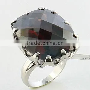 925 Silver Women Single Stone Ring thumbnail-1