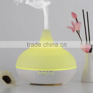 300 ml 7 Colors Changing Light Fashion Design Fea Aroma Diffuser Oil Diffuser Ceramic thumbnail-6