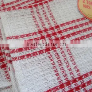 Green & Red Waffle Dish Towel Check Tea Towel thumbnail-3