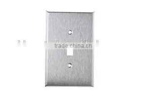 UL Listed 1 Gang Toggle Switch Stainless Steel Wallplates thumbnail-1