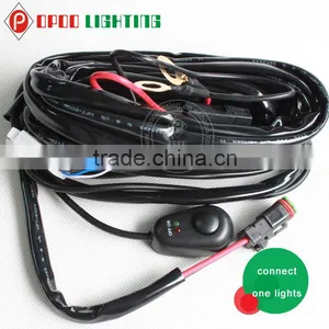 Waterproof H4-3 hi Low Beam Auto Wiring Harness for Led Bar thumbnail-3
