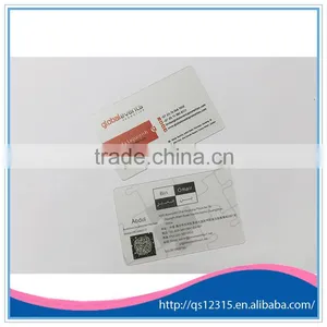 4 Color Offset Printing Customized Printed Transparent Plastic Pvc Business Card thumbnail-3