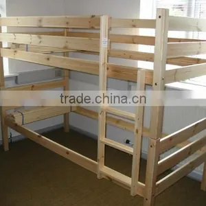 Solid Wood Kids Bunk Bed With Stairs thumbnail-1