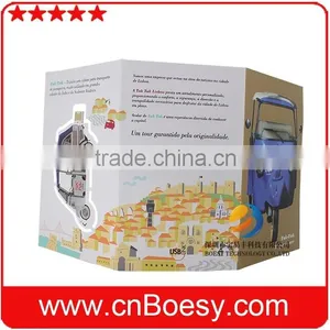 280x113MM Size CMYK Printing 300gsmx2 Coated Paper USB Drive thumbnail-2