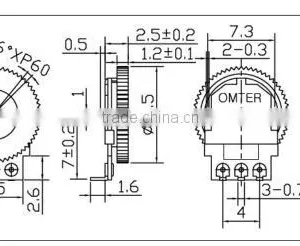 Thumbwheel Driving Rotary POT F-06N thumbnail-2
