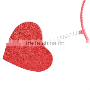 Queen of Heart's Red Glitter Headband For Valentine Day Gifts Wholesale thumbnail-2