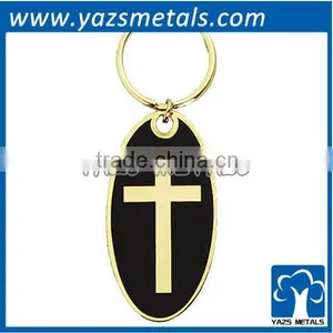 Hot Sales Cross Souvenir Metal Keychain thumbnail-1