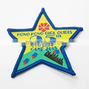 Custom Made Colorful Broadloom Damask Embroidered Woven Badge thumbnail-1
