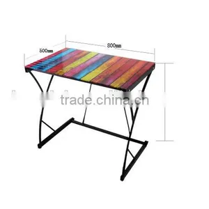 Contemporary Rainbow Computer Desk/ Stainless Steel Frame thumbnail-2