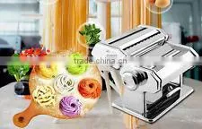 Pasta Maker Roller Machine 7" Dough Making Fresh Noodle Maker Stainless Steel thumbnail-1
