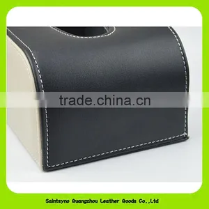 15001 High Quality Custom Leather Car Tissue Holder thumbnail-3