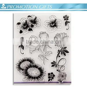 2016 New Zhejiang Promotion Carton Rose Rubber Stamp thumbnail-1