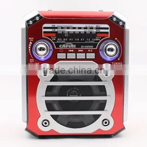 Cafini FM AM SW 3 Band Radio, USB TF Card Reader MP3 Player, Solar Charger Radio With Flashlight thumbnail-1