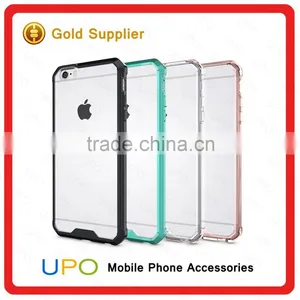 [UPO] Fashionable Wholesales Shockproof Hybrid TPU PC Transparent Clear Armor Phone Case for IPhone 6 Plus thumbnail-1