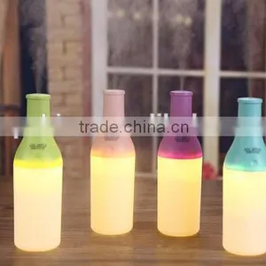 Cute Bottle Shape Mini Portable Air Humidifier Ultrasonic Humidifier With LED Night Lamp thumbnail-6